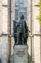 Statue of Johann Sebastian Bach in Leipzig, Germany Royalty Free Stock Photo