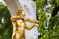 Statue Johann Strauss close up in City Park Vienna Royalty Free Stock Photo