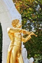 The statue of Johann Strauss, playing the violin