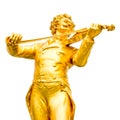 Statue of Johann Strauss, Stadtpark in Vienna, Austria Royalty Free Stock Photo