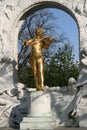 The Statue of Johann Strauss in Vienna, Austria Royalty Free Stock Photo