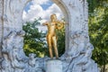 Statue of Johann Strauss in Vienna Stadtpark in September, Vienna, Austria Royalty Free Stock Photo