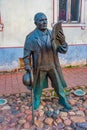 Statue of Johann Voldemar Jannsen in Parnu, Estonia