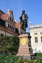 Statue of Johann Wolfgang Goethe - Leipzig, German Royalty Free Stock Photo