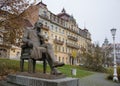 Statue of Johann Wolfgang Goethe in Marianske Lazne, Czechia