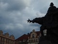 Statue of john huss in prague