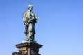 Statue of John of Nepomuk on the Charles bridge in Prague.