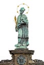 Statue of John of Nepomuk (or John Nepomucene) on Charles bridge, Prague