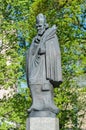 Statue John of Nepomuk in old town of Olsztyn.