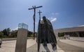 Statue of john paul 2 in sanctuary of Fatima, Portugal Royalty Free Stock Photo