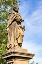 Statue of Jude the Apostle on Charles Bridge in Prague