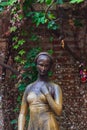 Statue of Juliet in Her House Backyard in Verona Italy Royalty Free Stock Photo