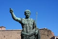 Statue of Julius Caesar Augustus in Rome, Italy Royalty Free Stock Photo