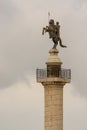 Statue of Julius Caesar on a horse, at Macau Fishermans Wharf theme park Royalty Free Stock Photo