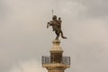 Statue of Julius Caesar on a horse, at Macau Fishermans Wharf theme park Royalty Free Stock Photo