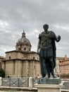 Statue of Julius Caesar, Via dei Fori Imperiali, Rome, Italy