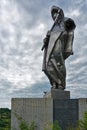 Statue of Juraj Janosik over village of Terchova, Slovakia