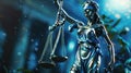 The Statue of Justice.AI generated image Royalty Free Stock Photo