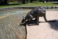 Statue of a kangaroo in Perth park Australia Royalty Free Stock Photo