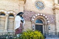 Statue of Kateri Tekakwitha, St Francis of Assisi Royalty Free Stock Photo