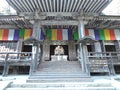 Statue of Katyayana or Phra Sangkajai in Konpon Chudo of Risshaku-ji or Yamadera temple in Japan.