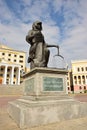 Statue of the Kazakh FEMIDA in Astana, Kazakhstan