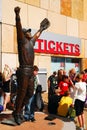 A statue of Kent Hrbek outside Target Field in Minneapolis, Minnesota