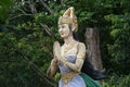 The statue of Kili Suci goddess on selomangleng cave. Kili Suci is one of Javanese goddess Royalty Free Stock Photo