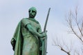 Statue of king Afonso Henriques. Guimaraes. Portugal Royalty Free Stock Photo