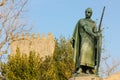 Statue of king Afonso Henriques. Guimaraes. Portugal Royalty Free Stock Photo