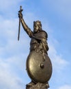 Statue of King Alfred the Great in Winchester, UK Royalty Free Stock Photo