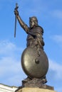 Statue of King Alfred the Great in Winchester, UK Royalty Free Stock Photo