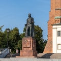 Statue of King Boleslaw Chrobry in front of the Royal Cathedral in Gniezno