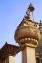Statue of King Bupathindra Malla, Bhaktapur, Nepal Royalty Free Stock Photo