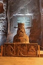 Statue of King Casimir III the Great in the Wieliczka Salt Mine 13th century, one of the world oldest salt mines, Wieliczka