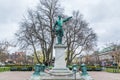 Statue king Charles XII at the King`s Garden in the downtown of Stockholm, Sweden.Sometimes, Carl XII or Carolus Rex, was the Kin