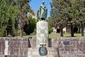 Statue of King Dom Afonso Henriques by the Sacred Hill in the city of Guimaraes Royalty Free Stock Photo