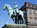 Statue of King Frederik VII in front of Christiansborg Palace