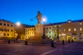 Statue of king Gustav Adolf in Swedish town Goteborg