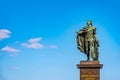 Statue of king Gustav III in the old town of Stockholm, Sweden Royalty Free Stock Photo