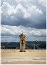 Statue of King Joao in the campus of Coimbra University