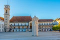 Statue of King Joao III at the university of Coimbra, Portugal Royalty Free Stock Photo