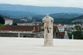 Statue of King Joao III in the yard of University of Coimbra Royalty Free Stock Photo