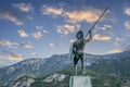 Statue of King Leonidas in Thermopylae, Greece