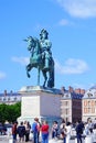 Statue of King Louis XIV at Versailles Palace France Royalty Free Stock Photo