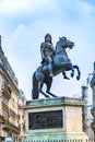 Statue of King Louis XIV in Victory Square in Paris Royalty Free Stock Photo