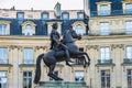 Statue of King Louis XIV in Victory Square in Paris Royalty Free Stock Photo