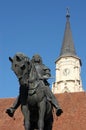 Statue of King Mathias (Matyas) in Cluj, Romania