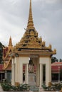 Statue of King Norodom in Royal Palace of Phnom Penh Royalty Free Stock Photo