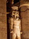 The statue of King Ramses II or Ramses the Great in Luxor Temple Egypt Royalty Free Stock Photo